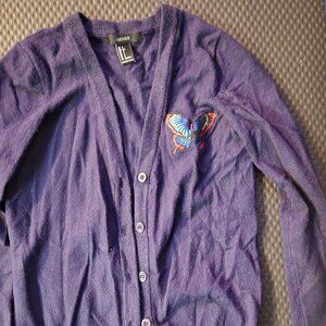 Navy Butterfly Cardigan